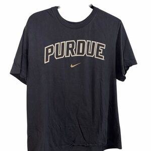 Nike Black Purdue Tee with Gold Accent